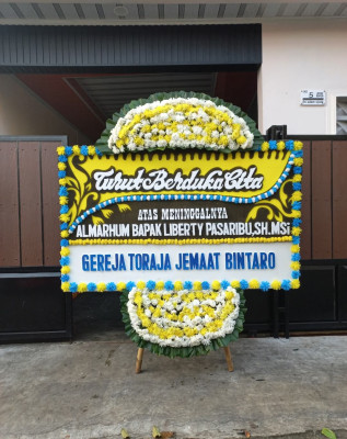 Papan Bunga Duka di Bergas