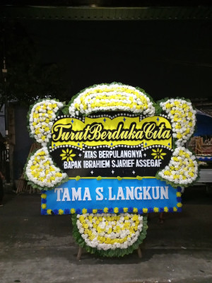 Papan Bunga Duka di Bergas